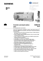 Preview for 1 page of Siemens KNX OZW775 V2.0 Quick Start Manual