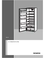 Preview for 1 page of Siemens KS..R Series Instructions For Use Manual