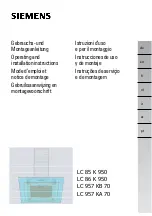 Предварительный просмотр 1 страницы Siemens LC 85 K 950 Operating And Installation Instructions