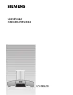 Preview for 1 page of Siemens LC 86950 GB Operating And Installation Instructions