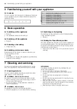 Preview for 6 page of Siemens LC67JHM60 User Manual And Installation Instructions