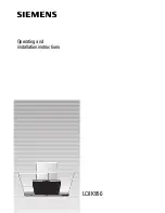 Siemens LC8K950 Operating And Installation Instructions предпросмотр