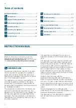 Preview for 2 page of Siemens LC91KWW60B Instructions For Installation And Use Manual