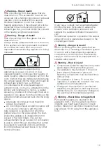 Preview for 19 page of Siemens LC91KWW60B Instructions For Installation And Use Manual