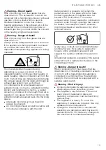 Предварительный просмотр 13 страницы Siemens LC97BCP50 Instructions For Installation And Use Manual