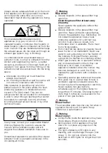 Предварительный просмотр 3 страницы Siemens LC98BE542 Instructions For Installation And Use Manual