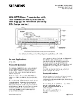 Предварительный просмотр 1 страницы Siemens LCM-OAVS 570-804PA Installation Instructions Manual