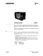 Siemens LEC1 Series Manual preview