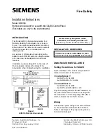 Siemens LED-3 Installation Instructions preview