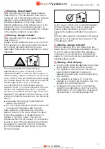 Preview for 12 page of Siemens LF97BBM50 Instructions For Installation And Use Manual