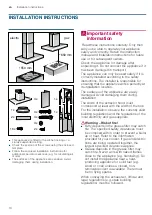 Preview for 10 page of Siemens LF97GBM50B Instructions For Installation And Use Manual