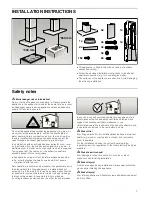 Preview for 7 page of Siemens LF98BC540B Instructions For Installation And Use Manual