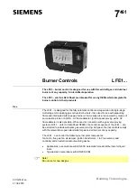 Preview for 1 page of Siemens LFE1 Series Datasheet