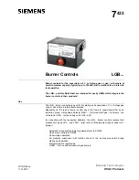 Предварительный просмотр 1 страницы Siemens LGB21.130A17 Datasheet