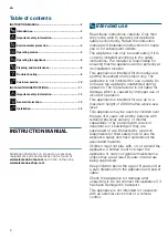 Preview for 2 page of Siemens LI67SA560B Instructions For Installation And Use Manual