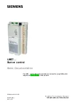 Предварительный просмотр 1 страницы Siemens LME7 Series Basic Documentation