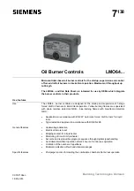 Siemens LMO64 Series Manual preview