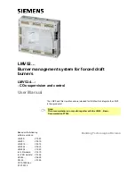 Siemens LMV52 series User Manual preview