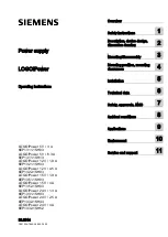 Siemens LOGO!Power 6EP1332-1SH52 Operating Instructions Manual preview