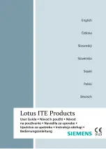 Siemens Lotus CIC User Manual preview