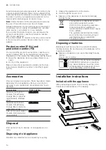 Preview for 14 page of Siemens LR26CBS20 User Manual And Assembly Instructions