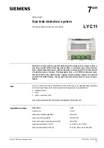 Siemens LYC11 Manual preview