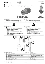 Siemens M3P FY Series Mounting Instructions preview