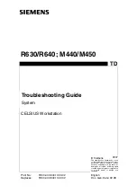 Siemens M440 Troubleshooting Manual preview