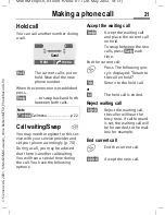 Предварительный просмотр 22 страницы Siemens M46 User Manual