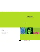 Siemens M50 User Manual preview