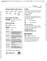 Предварительный просмотр 47 страницы Siemens ME75 Operating Manual