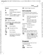 Предварительный просмотр 63 страницы Siemens ME75 Operating Manual