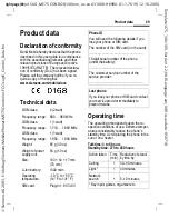 Предварительный просмотр 69 страницы Siemens ME75 Operating Manual