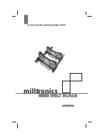 Siemens Milltronics MMI Instruction Manual preview