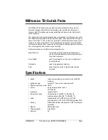 Preview for 3 page of Siemens Milltronics Tilt Switch Instruction Manual