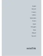 Preview for 1 page of Siemens miniTek User Manual