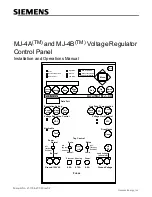 Siemens MJ-4A Installation And Operation Manual preview