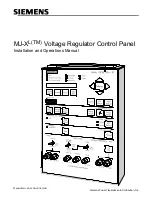 Preview for 1 page of Siemens MJ-XL Installation And Operation Manual