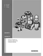 Preview for 1 page of Siemens MK880FQ1 Operating Instructions Manual