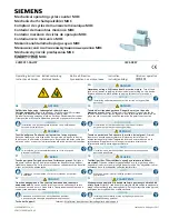 Preview for 1 page of Siemens MOC Operating Instructions