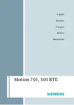 Preview for 1 page of Siemens Motion 501 BTE Manual