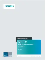 Preview for 1 page of Siemens MOTOX BA 2515 Operating Instructions Manual