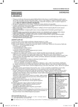 Preview for 60 page of Siemens MQ950 Series Instruction Manual