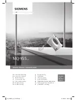Siemens MQ955 series Instruction Manual preview