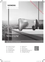Siemens MS6152M Instruction Manual preview