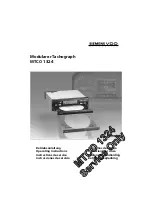 Siemens MTCO 1324 Operating Instructions Manual preview