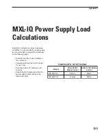 Preview for 131 page of Siemens MXL-IQ Operation, Installation, And Maintenance Manual