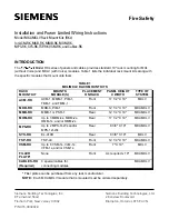 Siemens MXL Series Installation And Wiring Instructions preview