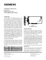 Siemens NCC-2F Installation Instructions Manual preview