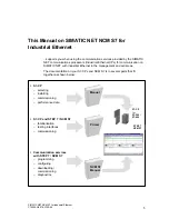 Preview for 5 page of Siemens NCM S7 Manual